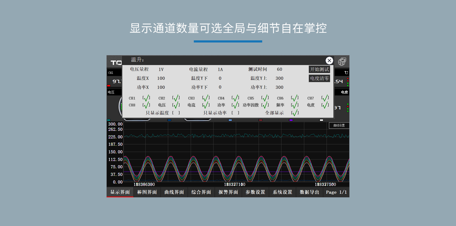 多路溫度功率記錄儀
