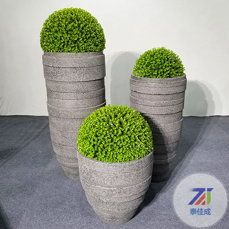 玻璃鋼花器時尚藝術(shù)裝飾山東煙臺商場